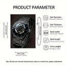 3Pcs New Hot Selling Fashion Light Luxury Commuting Simple Men's Steel Band Quartz Watch Pen Wallet Set Father's Day Gift
