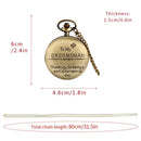 The best gift for the groomsmen, thank you for being a part of our special day bronze/black quartz pocket watch vintage wedding