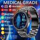 2024 New Non-Invasive Blood Sugar Men smartwatch Heart Rate Blood Pressure Health Women Smart Watch AI Medical Diagnostic Watch