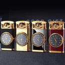 2022 New Rocker Arm Watch Metal Creative Gas Blue Flame Lighters Jet Butane Torch Windproof Cigar Lighter Gadgets Gift for Men