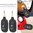 Wireless UHF USB 4 Channels Audio Connector Guitar Bass Violin Battery Rechargeable 50M Transmission Range Transmitter Receiver